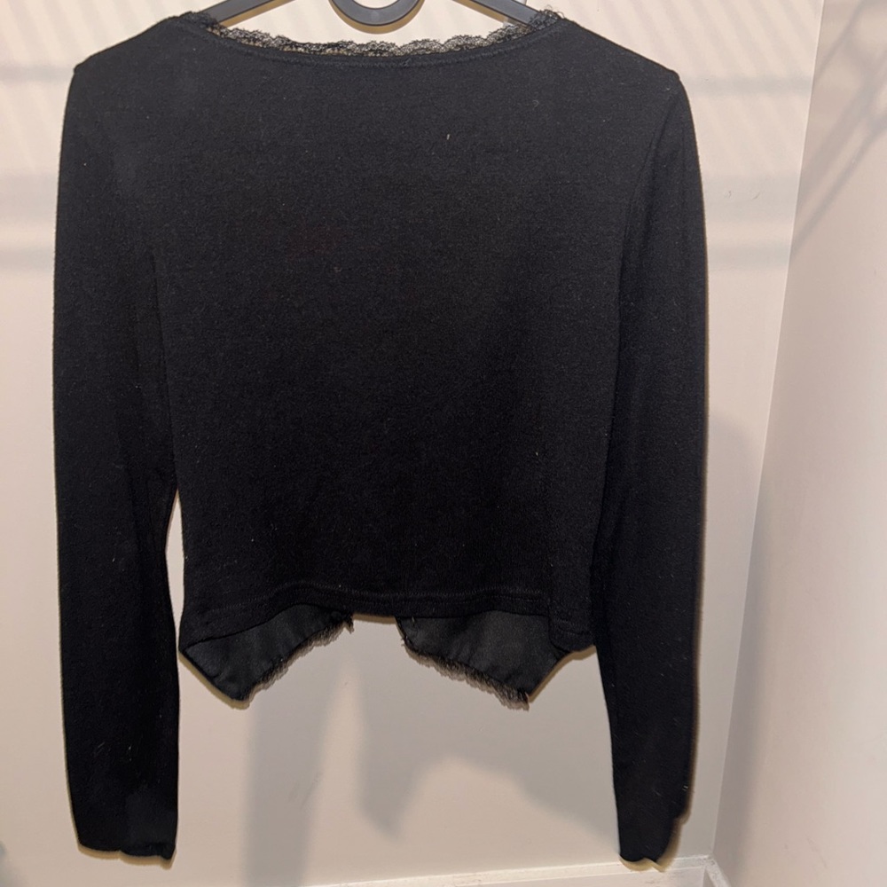 Chic Black Long Sleeve Women's Top